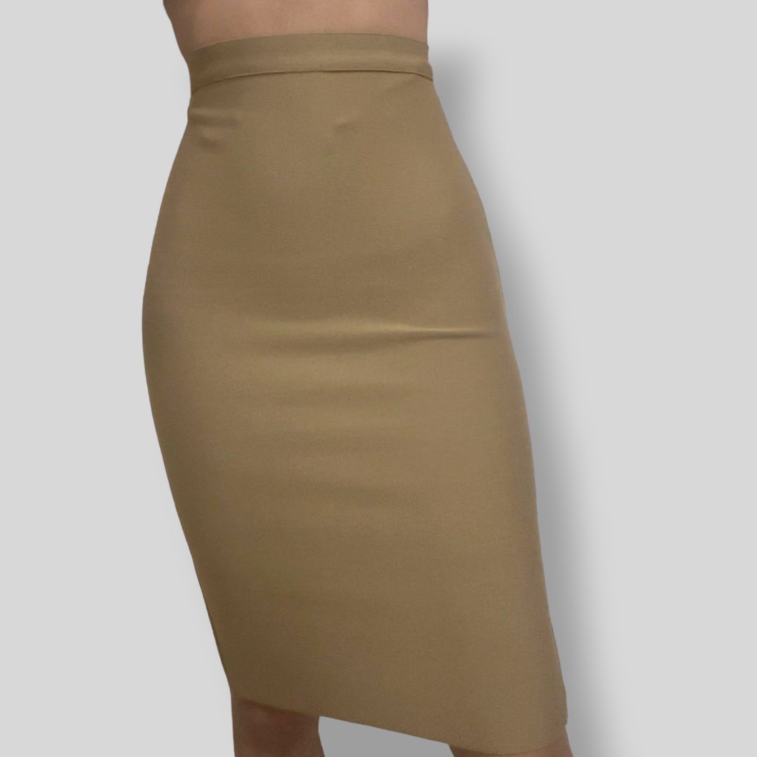 Bandage Skirt Khaki Beige - Plain - SEXY DRESS CO.